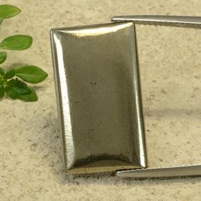 16.04カラットの天然ゴールド黄鉄鉱、バゲット、オペーク