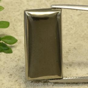 19.66カラットの天然ゴールド黄鉄鉱、バゲット、オペーク