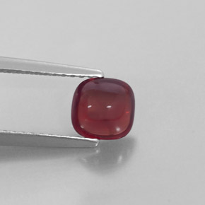 1.16カラットの天然レッドパイロープガーネット（6×5.9 mm・透明）