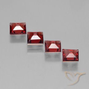 Shop natural 2.44ct ミディアムレッド パイロープガーネット gems, 四角形, from モザンビーグ at GemSelect. In stock, global shipping!