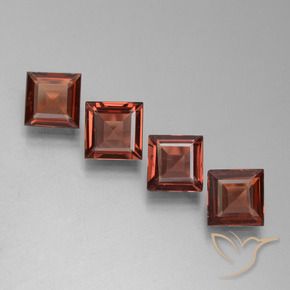 Shop natural 2.46ct ブリックレッド パイロープガーネット gems, 四角形, from モザンビーグ at GemSelect. In stock, global shipping!