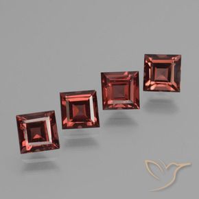 Shop natural 3.28ct ミディアムダークレッド パイロープガーネット gems, 四角形, from モザンビーグ at GemSelect. In stock, global shipping!