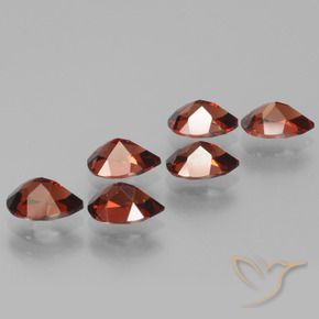 Shop natural 5.55ct 明るい赤 パイロープガーネット gems, 洋梨の形, from モザンビーグ at GemSelect. In stock, global shipping!