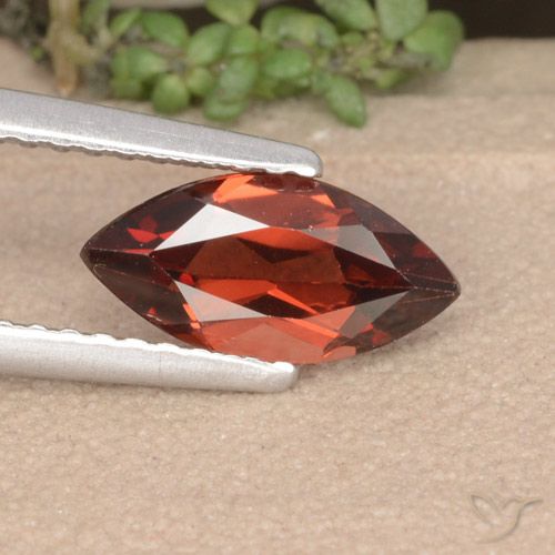1.10ct 天然 サングリアレッド パイロープガーネット, マーキーズ, VVS-VS