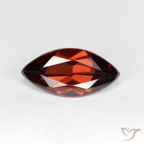 1.24ct 天然 ディープレッド パイロープガーネット, マーキーズ, VVS-VS