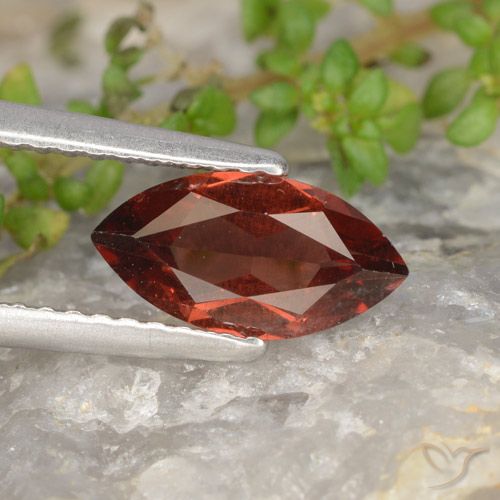 1.14ct 天然 ディープレッド パイロープガーネット, マーキーズ, VS
