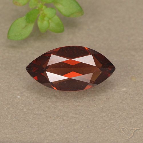 1.19ct 天然 ダークレッド パイロープガーネット, マーキーズ, VVS-VS