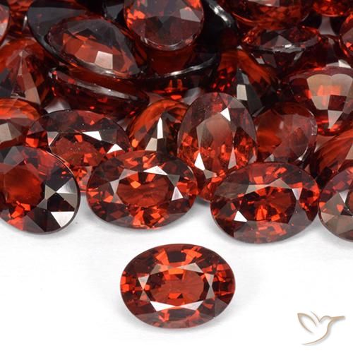 1.00ct 天然 スカーレットレッド パイロープガーネット, 楕円形, VVS-VS