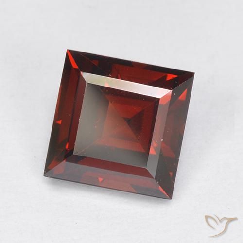 2.29ct 天然 濃いブラッドレッド パイロープガーネット, 四角形, VVS-VS