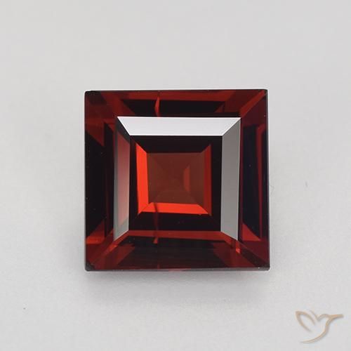 1.98ct 天然 濃いブラッドレッド パイロープガーネット, 四角形, VVS-VS