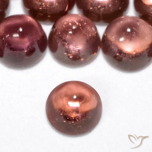 0.07ct 天然 薄いレッド パイロープガーネット, ラウンド, 透明