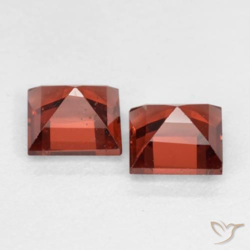 Shop natural 0.90ct 明るい赤 パイロープガーネット gems, 四角形, from モザンビーグ at GemSelect. In stock, global shipping!