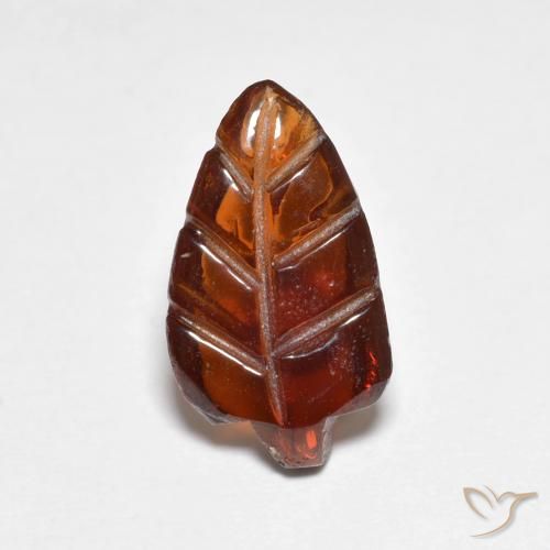 3.26ct 天然 ダークオレンジ パイロープガーネット, ファンシー, 半透明