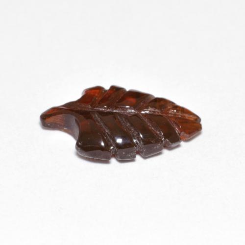 2.45カラットの天然赤みがかったオレンジパイロープガーネット（13.5×8.2 mm・ファンシーシェイプ）