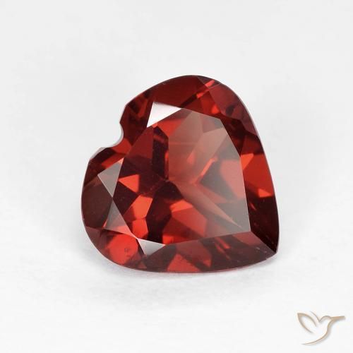 1.78ct 天然 ダークレッド パイロープガーネット, 心臓, VVS-VS