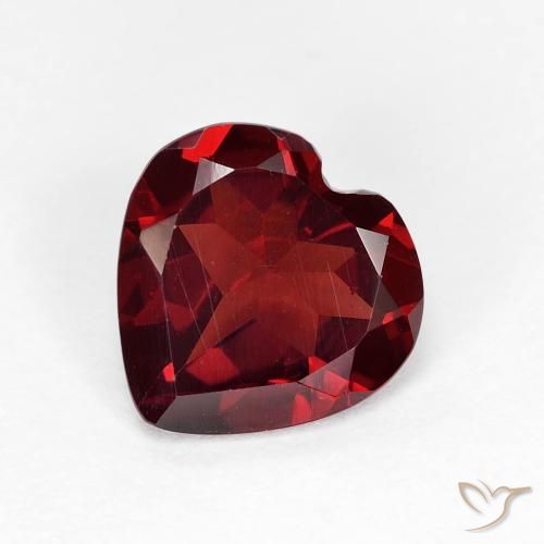 1.69ct 天然 濃いブラッドレッド パイロープガーネット, 心臓, VVS