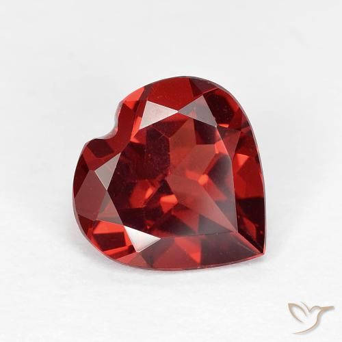 1.80ct 天然 ミディアムレッド パイロープガーネット, 心臓, VVS