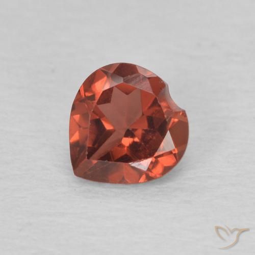 0.60ct 天然 カラントレッド パイロープガーネット, 心臓, VVS-VS