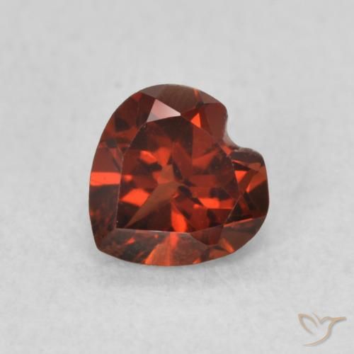 0.60ct 天然 カラントレッド パイロープガーネット, 心臓, VS