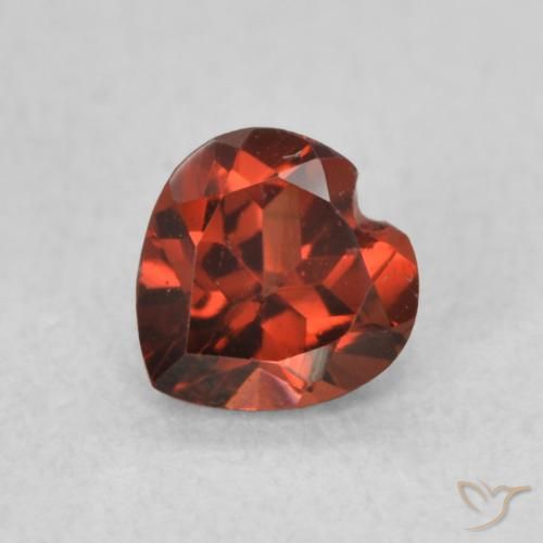 0.61ct 天然 カラントレッド パイロープガーネット, 心臓, VS