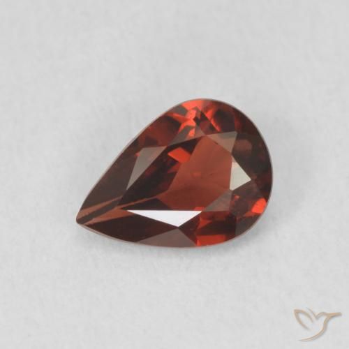 0.70ct 天然 サングリアレッド パイロープガーネット, 洋梨の形, VVS