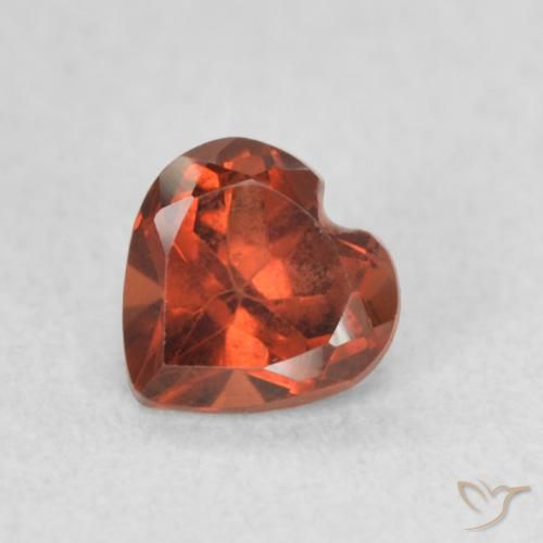 0.60ct 天然 カラントレッド パイロープガーネット, 心臓, VVS