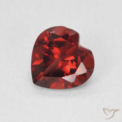 0.60ct 天然 カラントレッド パイロープガーネット, 心臓, VVS