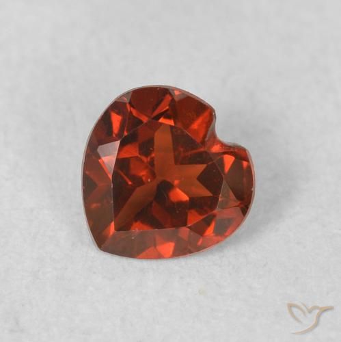 0.49ct 天然 明るい赤 パイロープガーネット, 心臓, VS