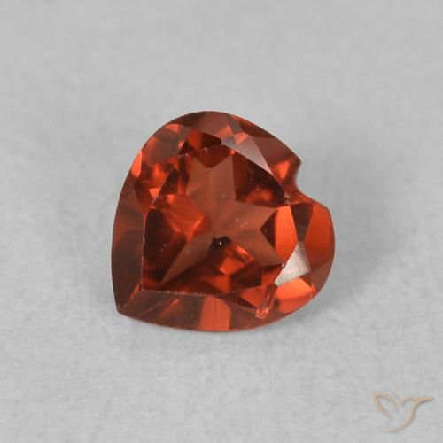 0.51ct 天然 明るい赤 パイロープガーネット, 心臓, VVS-VS