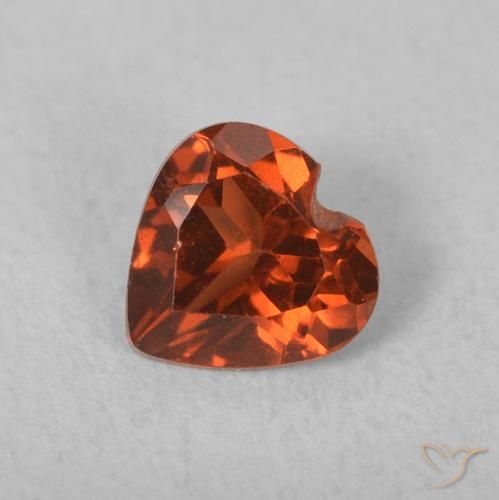 0.51ct 天然 キャンディーレッド パイロープガーネット, 心臓, VVS-VS