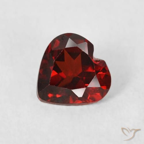 0.57ct 天然 カラントレッド パイロープガーネット, 心臓, VS