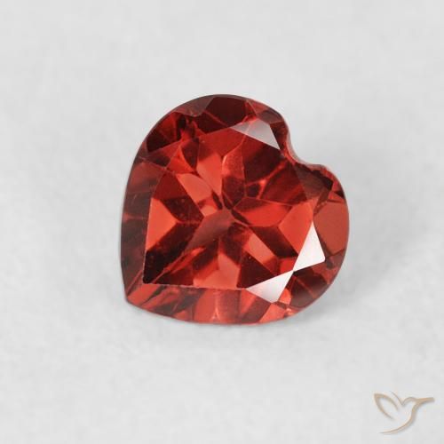 0.67ct 天然 カラントレッド パイロープガーネット, 心臓, VS