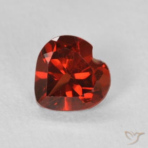 0.60ct 天然 カラントレッド パイロープガーネット, 心臓, VS
