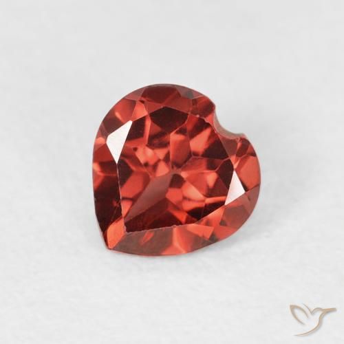 0.56ct 天然 明るい赤 パイロープガーネット, 心臓, VS