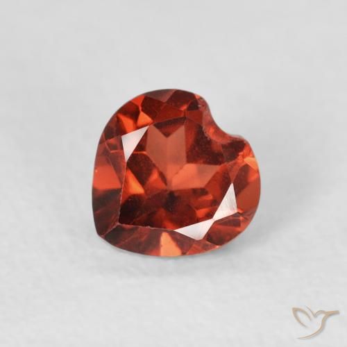 0.60ct 天然 カラントレッド パイロープガーネット, 心臓, VS