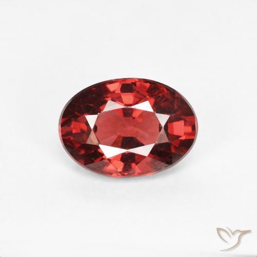 1.10ct 天然 明るい赤 パイロープガーネット, 楕円形, VS