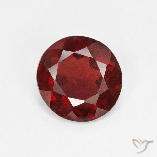 1.14ct 天然 カラントレッド パイロープガーネット, ラウンド, VS