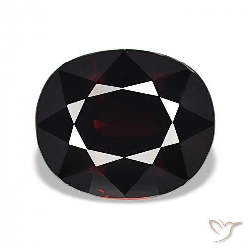 11.06ct ダークレッド パイロープガーネット, 楕円形, VVS