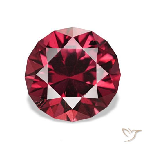 2.00ct レッド パイロープガーネット, ラウンド, VS