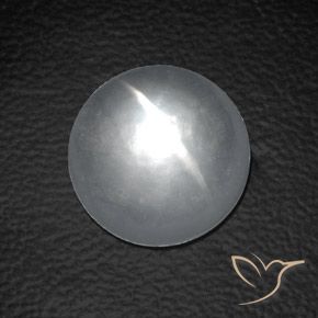 8.80ct 天然 ホワイト クォーツ キャッツアイ, ラウンド, 透明