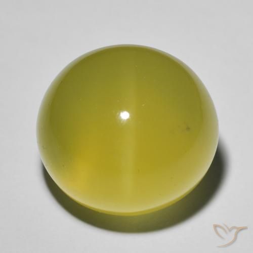 20.24ct 天然 バンブルビーイエロー クォーツ キャッツアイ, 楕円形, 半透明