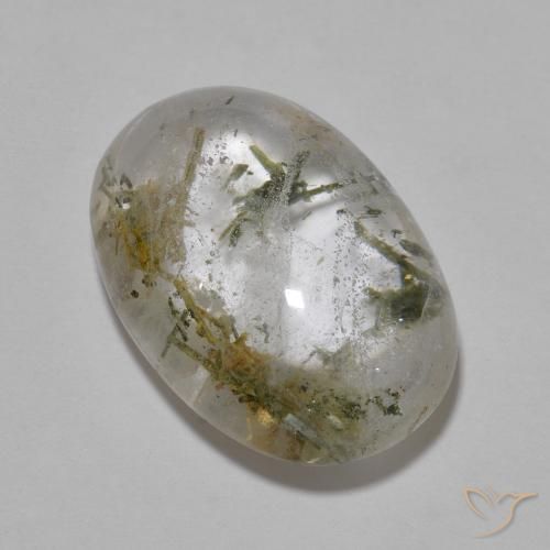 13.73ct 天然 マルチカラー 灰鉄輝石入りクォーツ, 楕円形, 透明