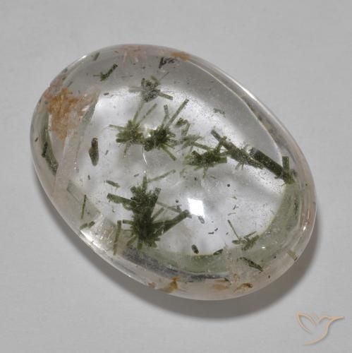 20.92ct 天然 マルチカラー 灰鉄輝石入りクォーツ, 楕円形, 透明