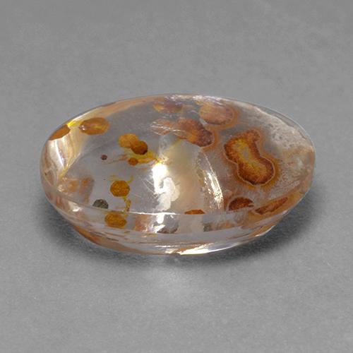 7.46カラットの天然マルチカラーマーカサイト入りクォーツ（15.2×11.3 mm・オーバルカット）