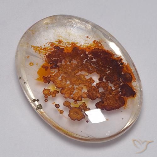 35.09ct 天然 マルチカラー 白鉄鉱のクォーツ, 楕円形, 透明