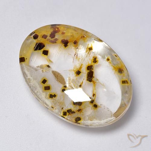 23.33ct 天然 マルチカラー 白鉄鉱のクォーツ, 楕円形, 透明
