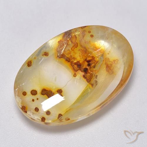 25.09ct 天然 マルチカラー 白鉄鉱のクォーツ, 楕円形, 透明