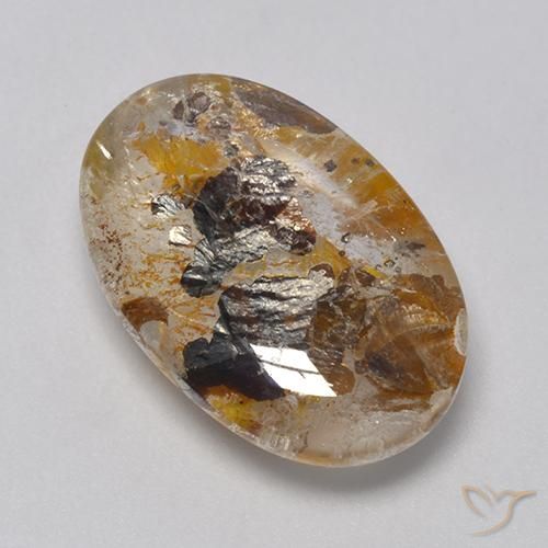 11.56ct 天然 マルチカラー 白鉄鉱のクォーツ, 楕円形, 透明