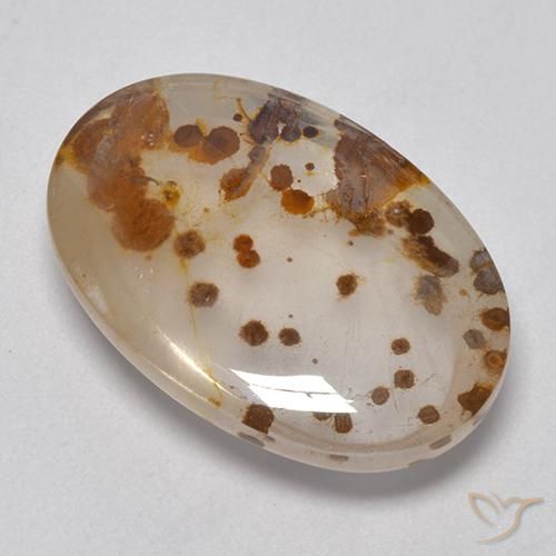 16.00ct 天然 マルチカラー 白鉄鉱のクォーツ, 楕円形, 透明