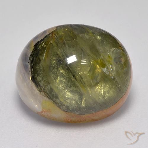 10.56ct 天然 マルチカラー 白鉄鉱のクォーツ, 楕円形, 透明 10.56ct 天然 マルチカラー 白鉄鉱のクォーツ, 楕円形, 透明
